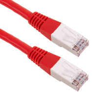 0.25m - Câble/Cordon réseau RJ45 Catégorie 6 FTP (F/UTP) Droit (Rouge) - 2012993 - 1FO