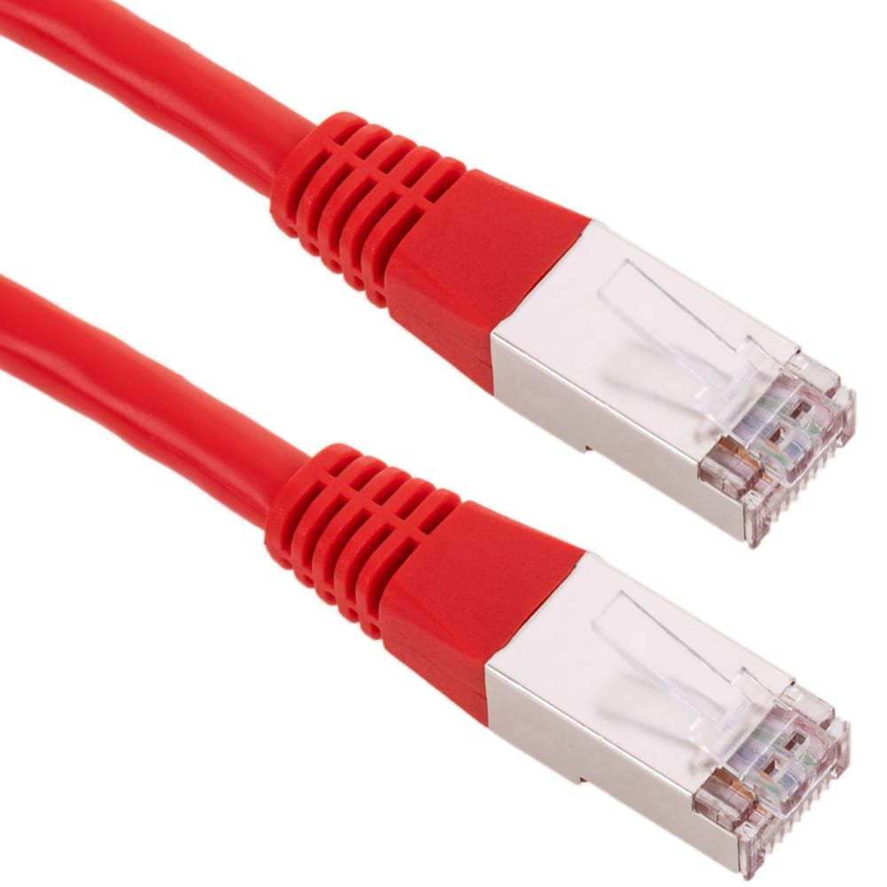 0.25m - Câble/Cordon réseau RJ45 Catégorie 6 FTP (F/UTP) Droit (Rouge) - 2012993 - 1FO