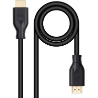 2m - HDMI 4K 2.0 Nanocable M/M (Noir) - 1FO