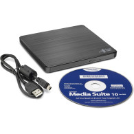 Graveur DVD externe slim Hitachi/LG GP60 (Noir) - GP60NB60 - 1FO