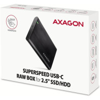 Boitier externe USB 3.2 Axagon EE25-XA6C - S-ATA 2,5" (Noir) - EE25-XA6C - 1FO