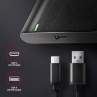 Boitier externe USB 3.2 Axagon EE25-XA6C - S-ATA 2,5" (Noir) - EE25-XA6C - 1FO