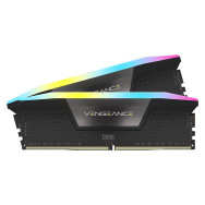 Kit Barrettes mémoire 32Go (2x16Go) DIMM DDR5 Corsair Vengeance RGB 6000MHz CL38 (Noir) - CMH32GX5M2B6000C38 - 1FO
