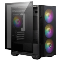 Boitier Moyen Tour ATX MSI Mag Forge M100R RGB avec panneau vitré (Noir) 306-7G20R21-809 - 1FO