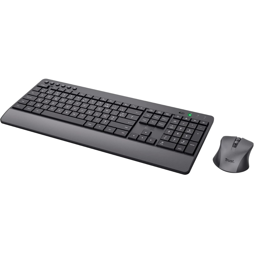 Pack 2en1 (Clavier/Souris) sans fil Trust Trezo (Noir) - 24534 - 1FO