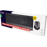 Pack 2en1 (Clavier/Souris) sans fil Trust Trezo (Noir) - 24534 - 1FO
