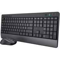 Pack 2en1 (Clavier/Souris) sans fil Trust Trezo (Noir) - 24534 - 1FO