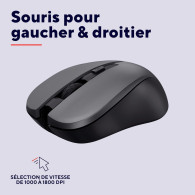 Pack 2en1 (Clavier/Souris) sans fil Trust Trezo (Noir) - 24534 - 1FO