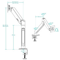 Support écran à fixer Arctic X1-3D - 43" (10kg max) - AEMNT00062A - 1FO