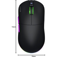 Souris sans fil Gamer Hator Quasar 3 Ultra 8K RGB (Noir) - HTM770 - 1FO