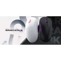 Souris sans fil Gamer Hator Quasar 3 Ultra 8K RGB (Noir) - HTM770 - 1FO