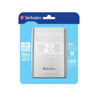 Disque Dur externe Verbatim Store'N'Go 3.0 - 2To (Argent) - 53189 - 1FO