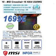 16 - MSI Crosshair 16 HX AI D2XWGKG-001FR - NAC
