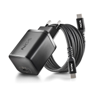 Chargeur GAN 65W avec Cable 1,5M USB-C et 8 Embouts Ordinateur Portable ASUS NGS BUD 65W-AS - Noir - LCDP