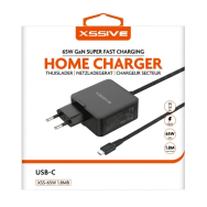 Chargeur Ordinateur USB-C 65W XSSIVE XSS-65W1.8MB - Noir - LCDP