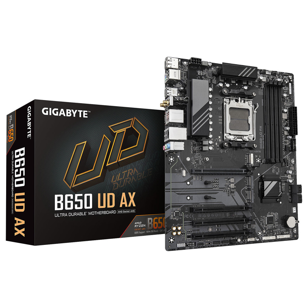 AM5 - Carte Mère Gigabyte B650 UD AX (AM5) - 1FO
