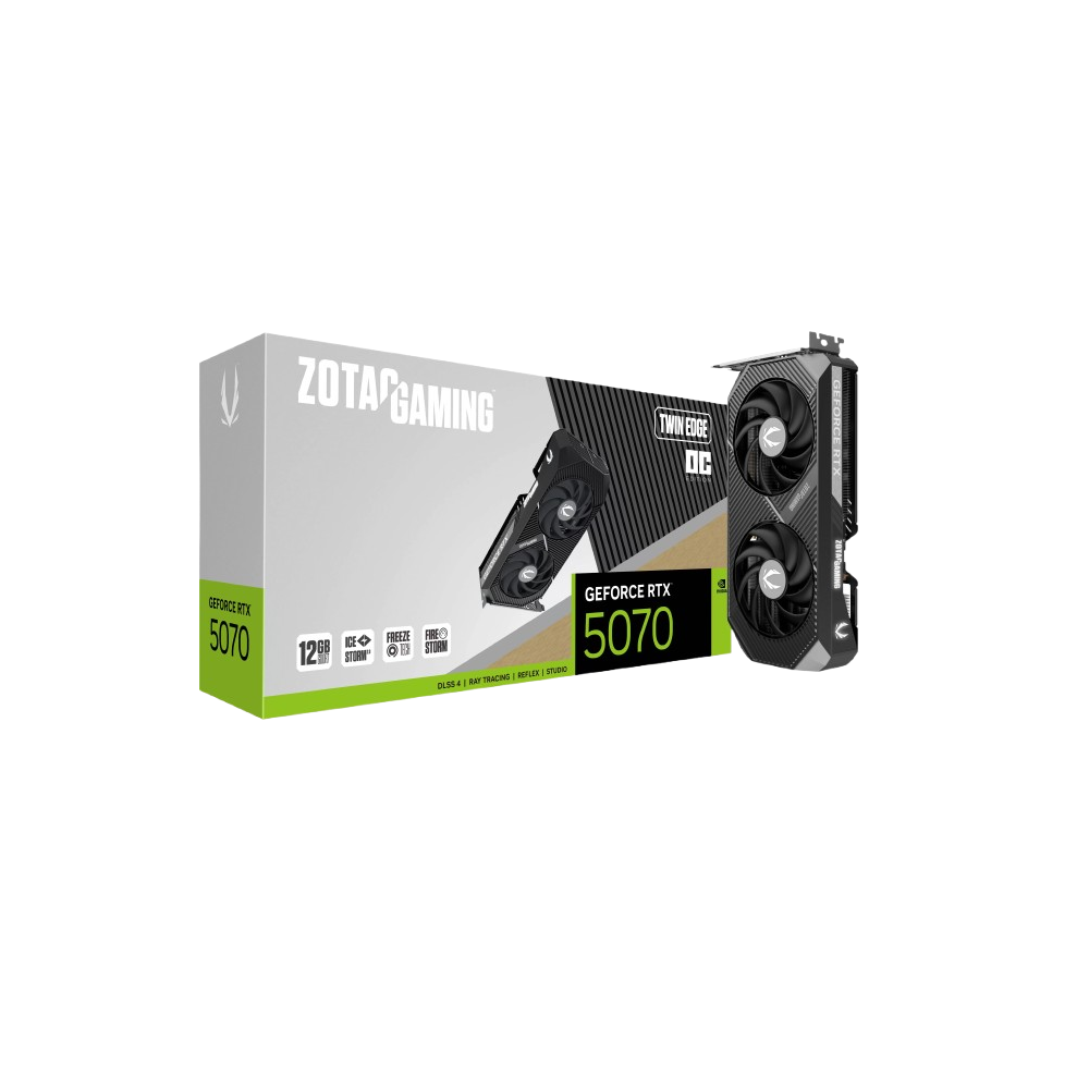 Carte Graphique Zotac Gaming GeForce RTX 5070 Twin Edge OC - ZT-B50700H-10P - 1FO