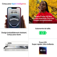 Apple iPhone 16e - 128Go Noir (Reconditionné excellent état) - IMP