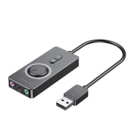 VENTION Carte Son Externe USB avec Contrôle Volume - UTO