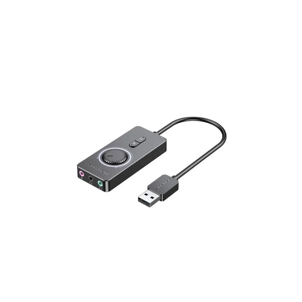 VENTION Carte Son Externe USB avec Contrôle Volume - UTO