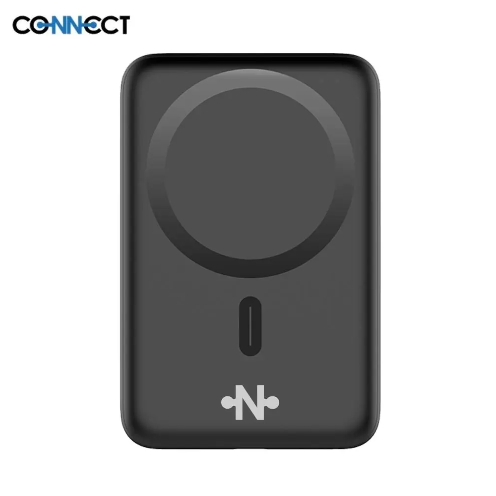 Batterie Externe Power Bank sans Fil Magnétique MagSafe CONNECT MC-BEM10N01 10000mAh 15W Noir - MOB