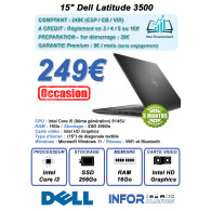 15" Dell Latitude 3500 Reconditionné (i3/16Go/SSD256/W11) - LCDP