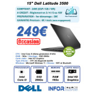 15" Dell Latitude 3500 Reconditionné (i3/16Go/SSD256/W11) - LCDP