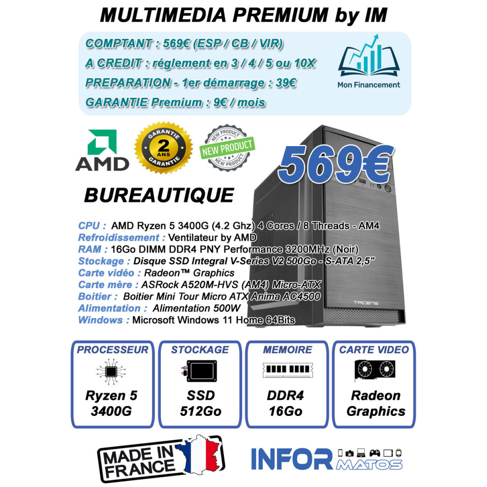 Ordinateur Multimédia Premium by InforMatos