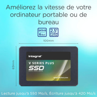 Disque SSD Integral V-Series Plus V2 256Go - S-ATA 2,5" - INSSD256GS625V2P - 1FO