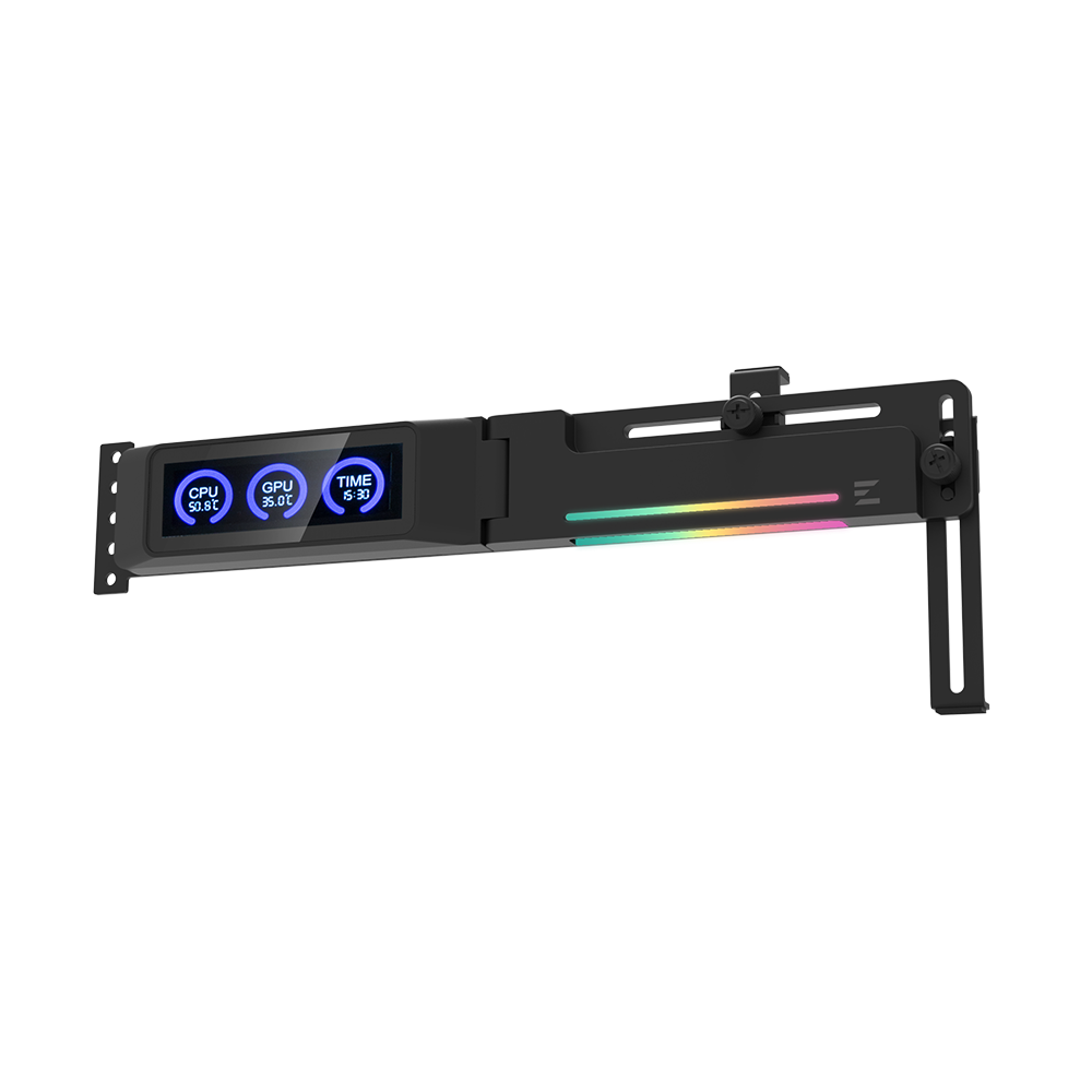 Support Zalman ZM-VS3 DS pour cartes graphiques (Noir) - 8070030000100 - 1FO