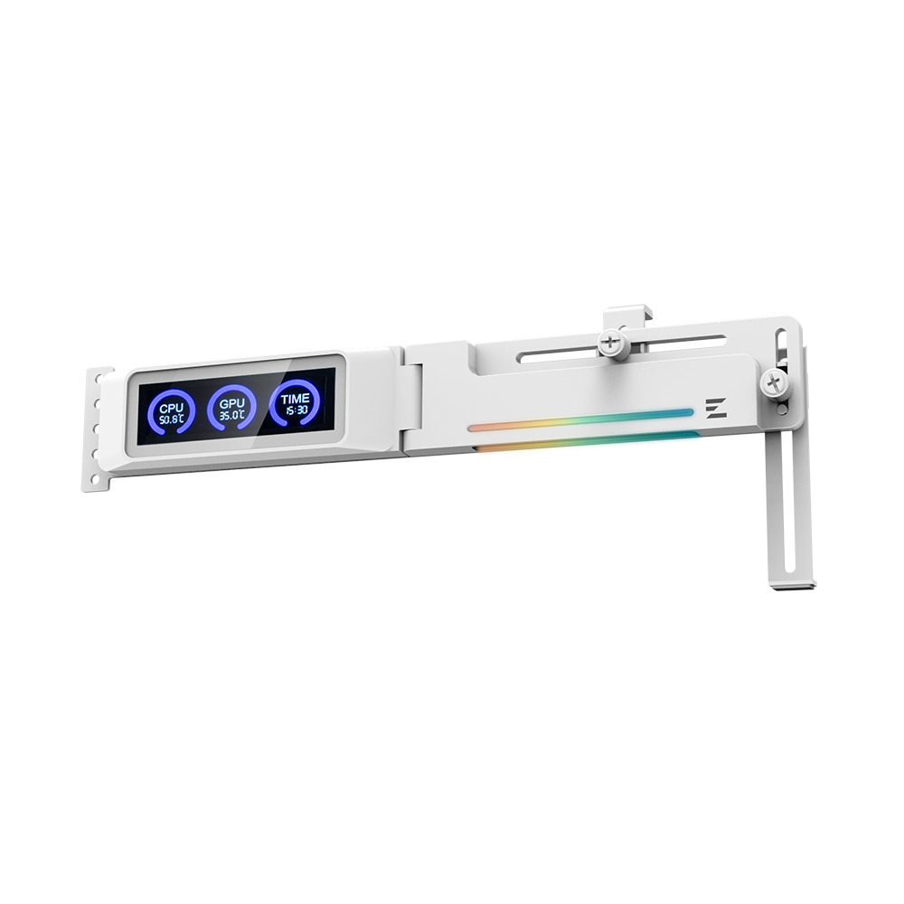 Support Zalman ZM-VS3 DS pour cartes graphiques (Blanc) - 8070030000200 - 1FO