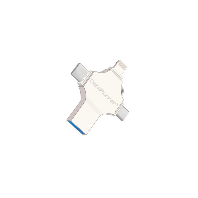 Adaptateur MicroSD vers Lightning/USB/MicroUSB/USB-C (iOS et Android) - C70 Adaptateur MicroSD vers Lightning/USB/MicroUSB/USB-C (iOS et Android) - C70