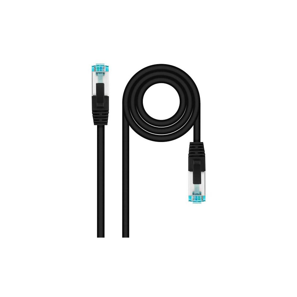 10m - Câble réseau RJ45 Catégorie 8 SSTP S-FTP Droit Nanocable (Noir) - 1FO