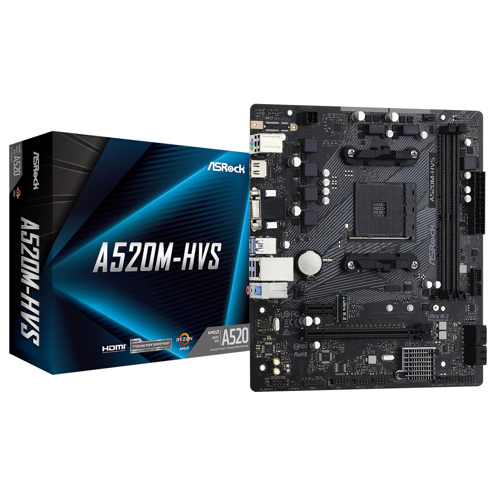 AM4 - Asrock A520M-HVS - 1FO