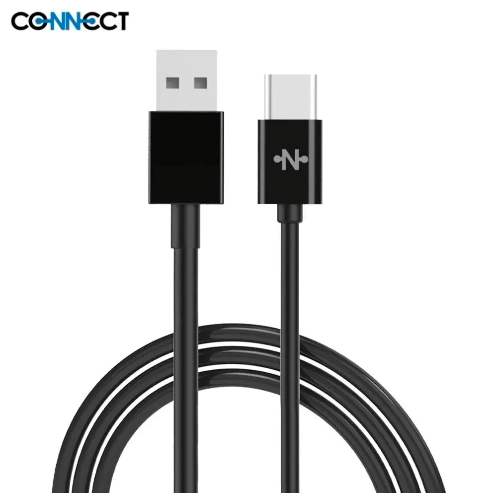 Câble Data USB vers USB-C CONNECT MC-CCN5 15W (2m) Noir - MOB