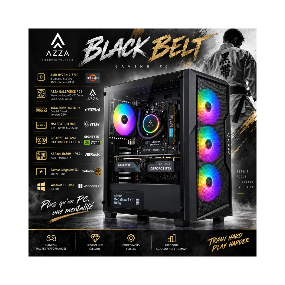 Ordinateur Gamer BLACK BELT by InforMatos