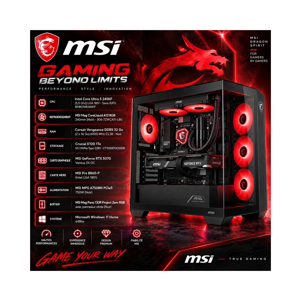 Ordinateur Gamer MSI by InforMatos