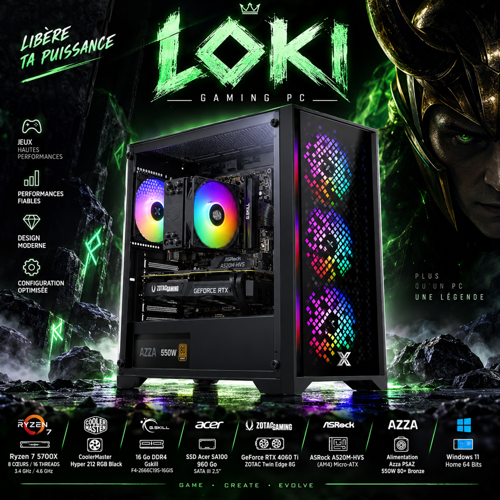 Ordinateur Gamer LOKI by InforMatos