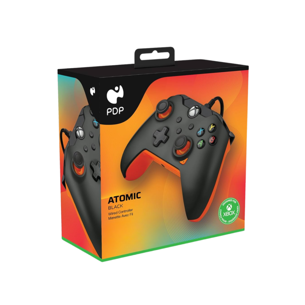 Manette Filaire Xbox Série X/S & PC PDP - ATOMIC 049-012-GO - Noir - LCDP
