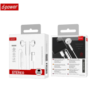 Écouteurs Filaires USB-C d-power K6035 Blanc - MOB