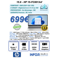 15.6 - HP 15-FC0013NF - IMP