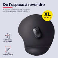 Tapis de souris avec repose poignet Trust Bigfoot XL (Noir) - 23728 - 1FO