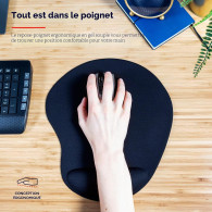 Tapis de souris avec repose poignet Trust Bigfoot XL (Noir) - 23728 - 1FO