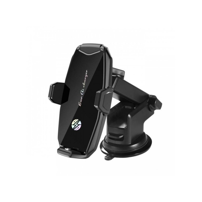 Support induction 15W voiture ventouse + grille aération (Noir) - CHR Support induction 15W voiture ventouse + grille aération (Noir) - CHR