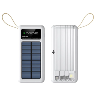 PowerBank Solaire 10000mAh CONNECT (Blanc) - MOB