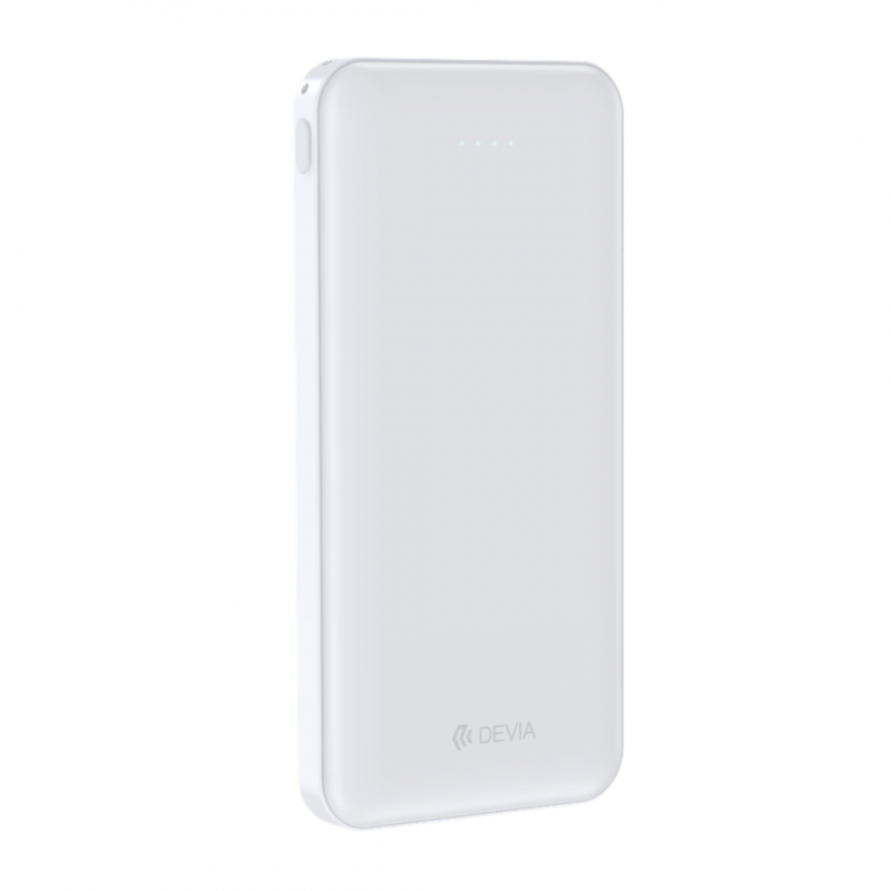 PowerBank 10000mAh DEVIA Kintone (Blanc) - LCDP PowerBank 10000mAh DEVIA Kintone (Blanc) - LCDP