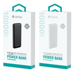 PowerBank  10000mAh DEVIA Kintone (Blanc) - LCDP