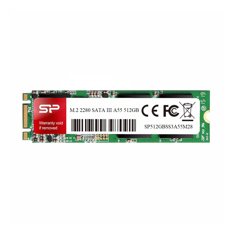 512Go - M2 SATA - SSD Silicon Power A55 TYPE 2280 - 1FO 512Go - M2 SATA - SSD Silicon Power A55 TYPE 2280 - 1FO