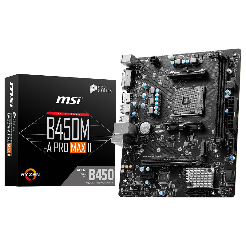 AM4 - MSI B450M-A Pro MAX II - 1FO AM4 - MSI B450M-A Pro MAX II - 1FO