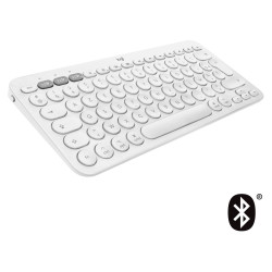 Logitech K380 Multi-Device Bluetooth Keyboard (Blanc) - ZON
